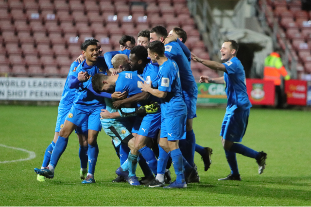 Celebrations at Wrexham