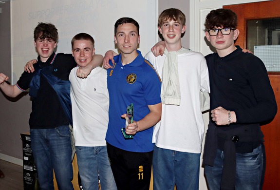Supporters Player Adam Walker with Youngsters 1